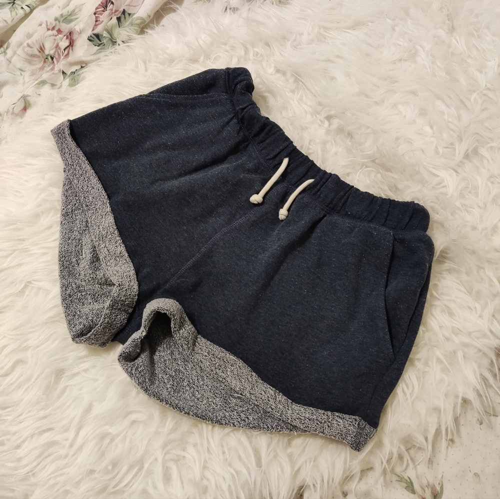 Navy blue sweat shorts
